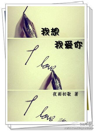 我想，我爱你
